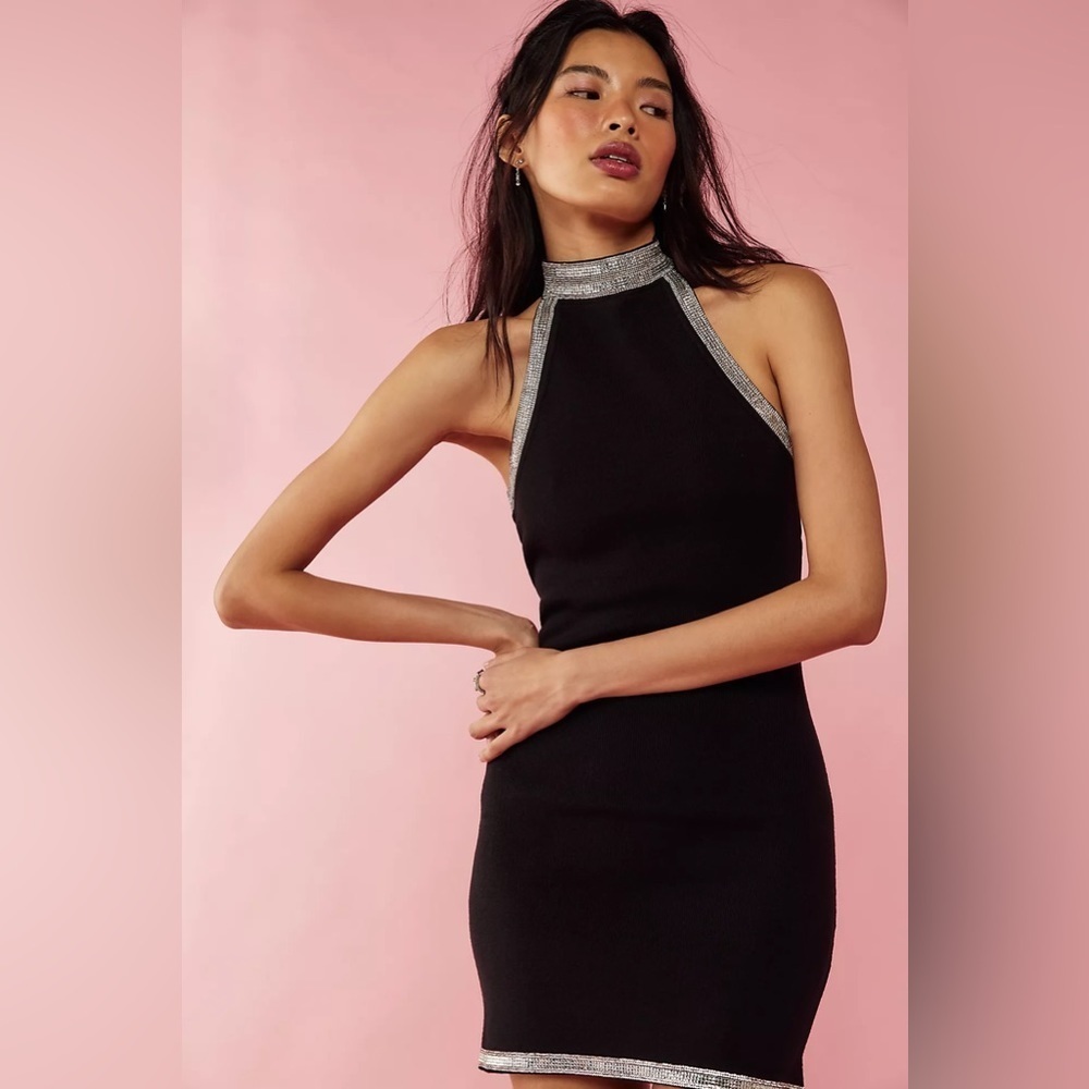 NWT Retrofete Jade Embellished Knit Dress